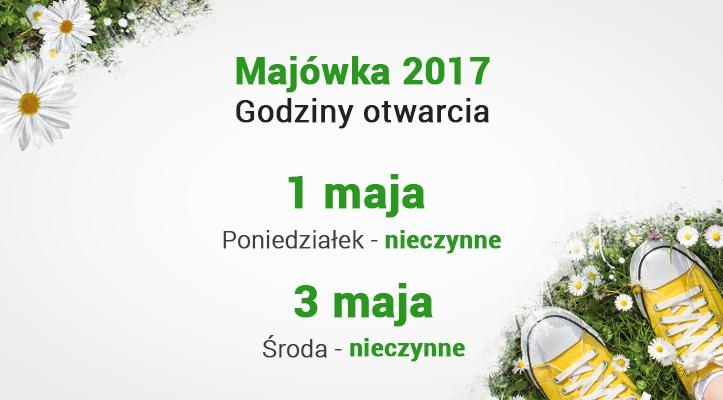 Godziny otwarcia w&nbsp;majówkę
