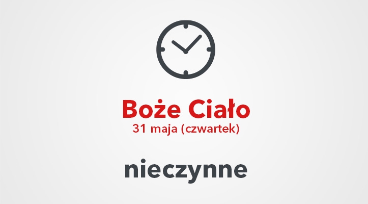 Ptak Outlet zamknięty w&nbsp;Boże Ciało