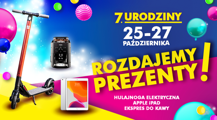 W&nbsp;7. URODZINY PTAK OUTLET ROZDAJE PREZENTY!