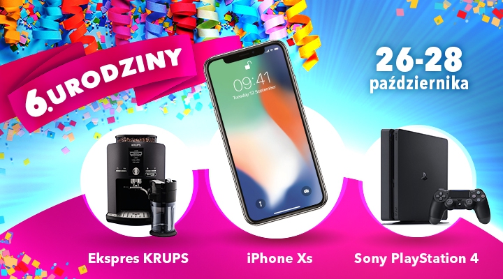 MOC PREZENTÓW NA&nbsp;6. URODZINY PTAK OUTLET!