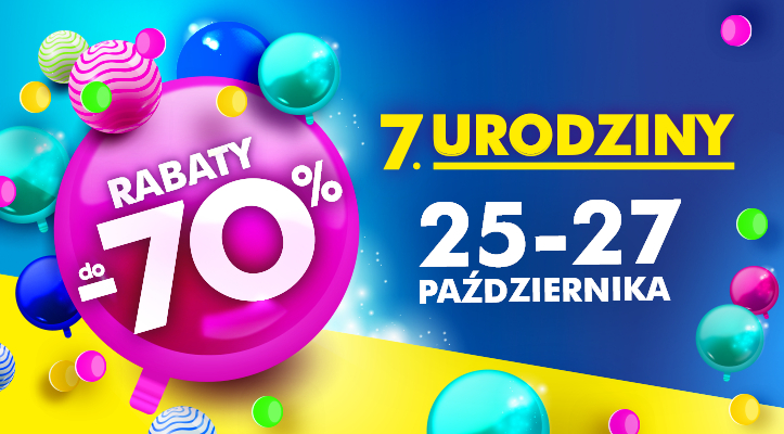 7. URODZINY PTAK OUTLET PEŁNE MEGA RABATÓW I&nbsp;SUPER PREZENTÓW