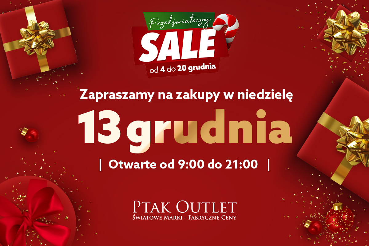 13 grudnia – niedziela handlowa
