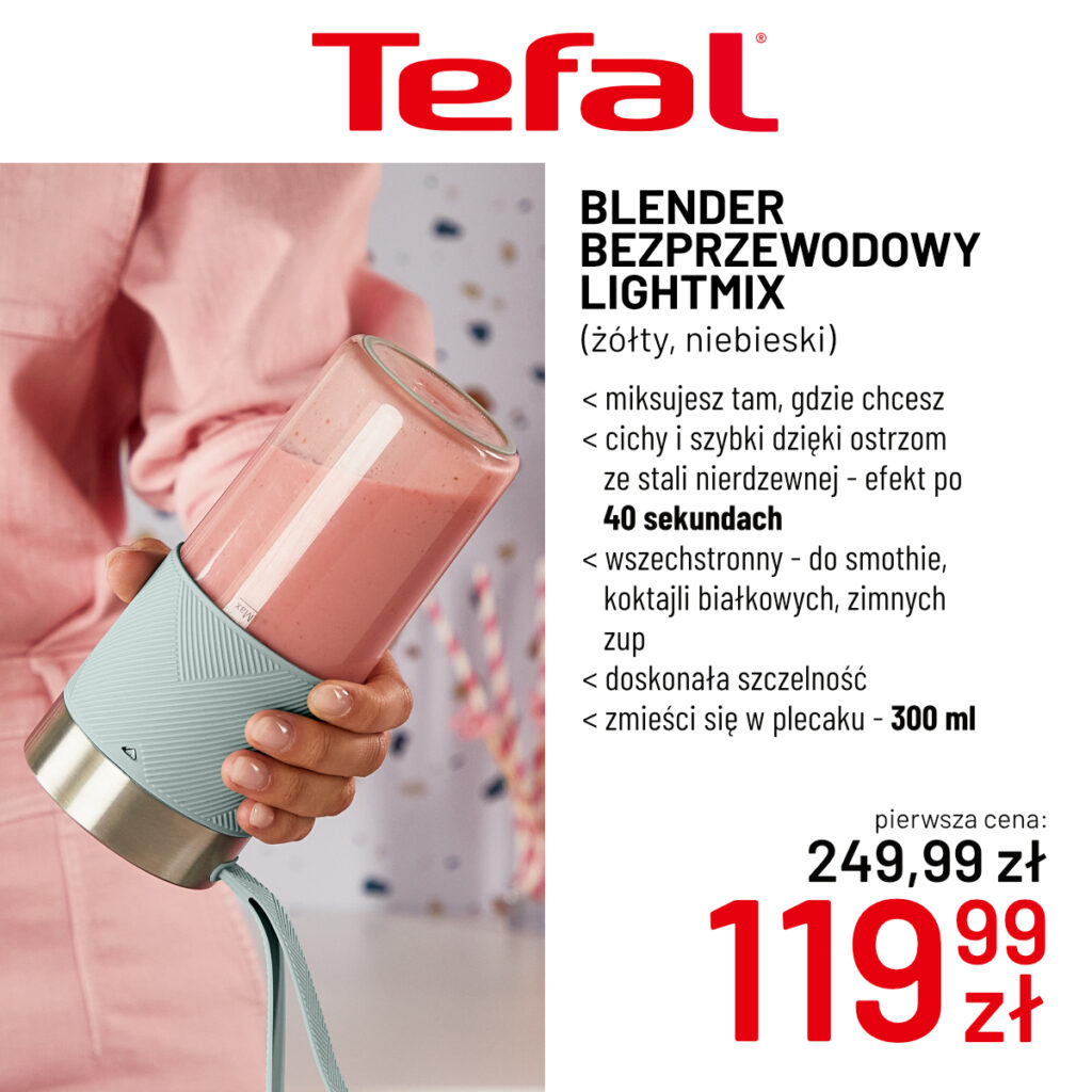 Blender bezprzewodowy LIGHT MIX za&nbsp;119,99zł z&nbsp;249,99zł