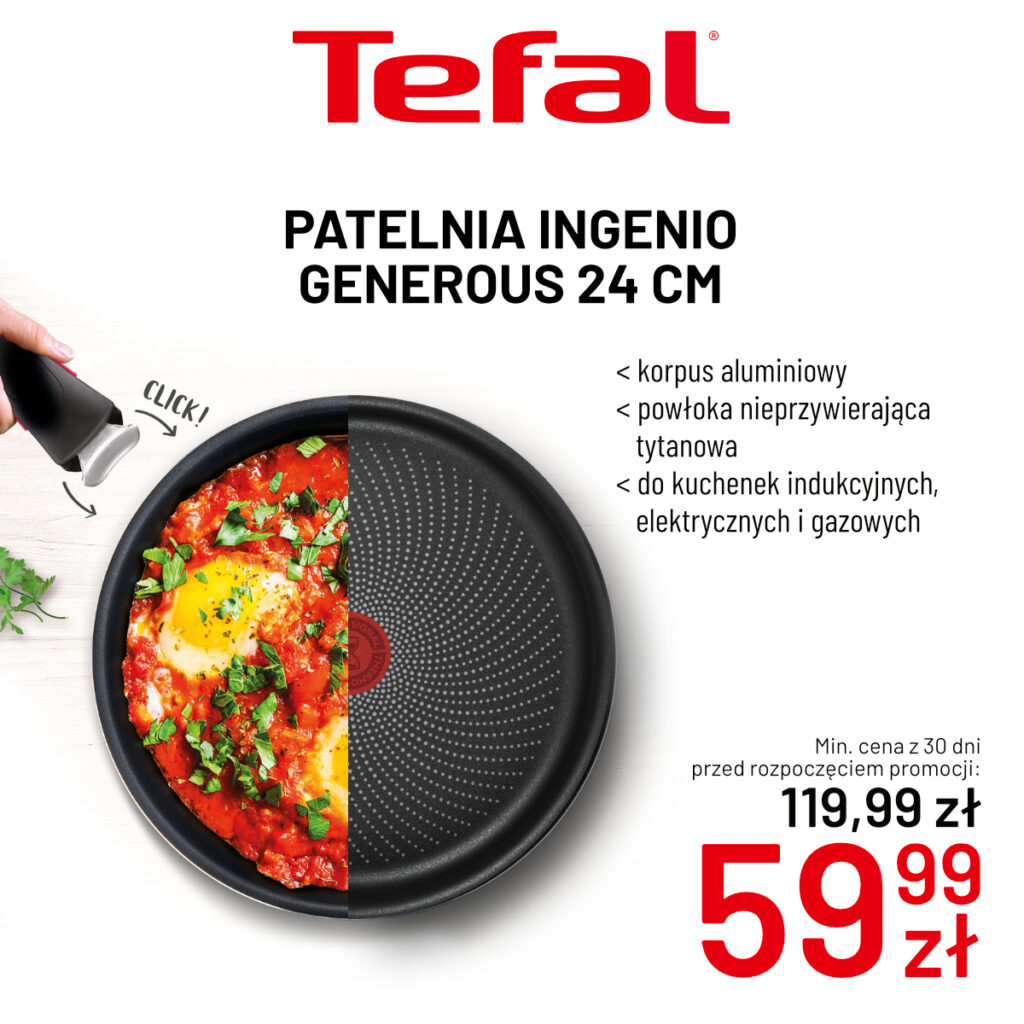 Patelnia INGENIO GENEROUS 24 cm za&nbsp;59,99 zł z&nbsp;119,99 zł