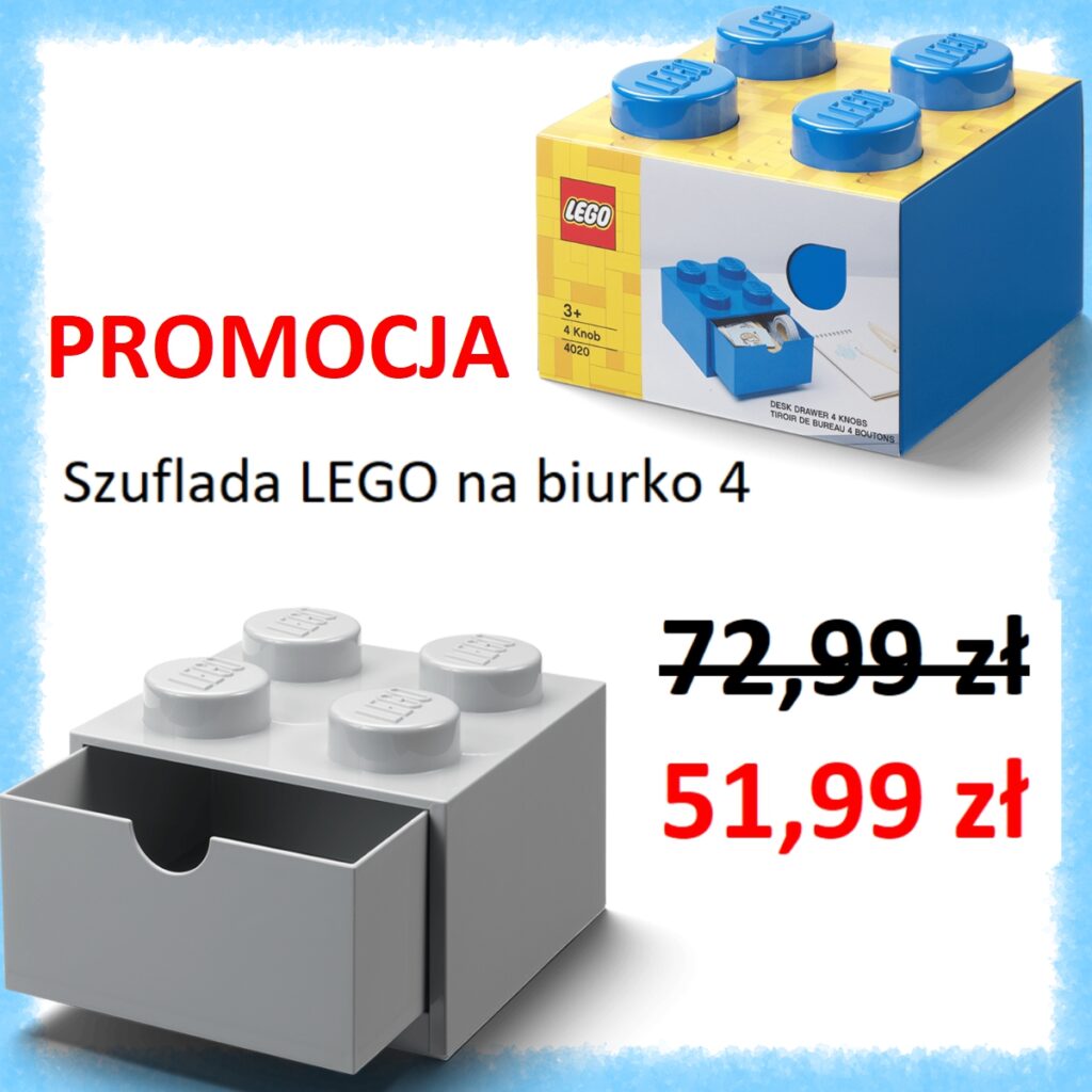 Pojemnik LEGO na&nbsp;biurko za&nbsp;51,99zł