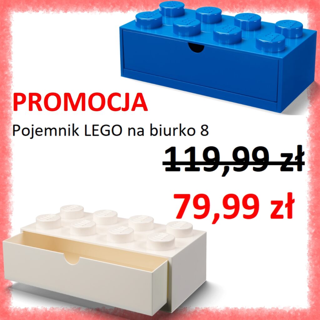 Pojemnik LEGO na&nbsp;biurko za&nbsp;79,99zł