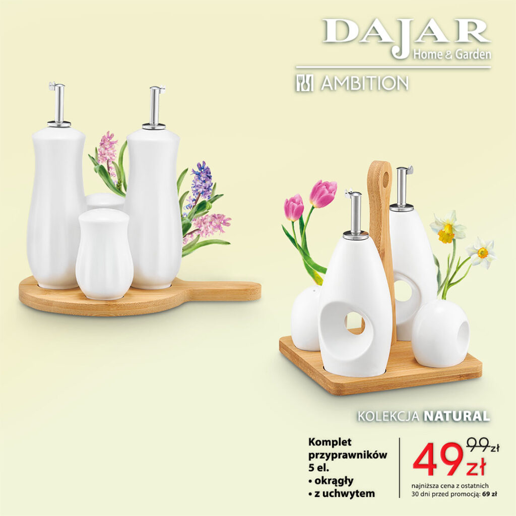 Komplet przyprawników 5 el. za&nbsp;49zł