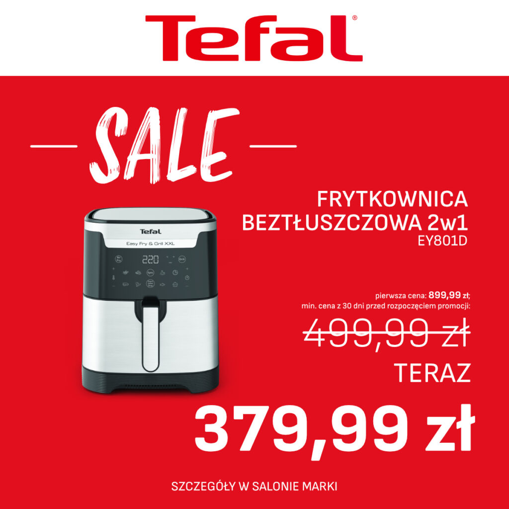 Frytkownica beztłuszczowa 2w1 za&nbsp;379,99zł