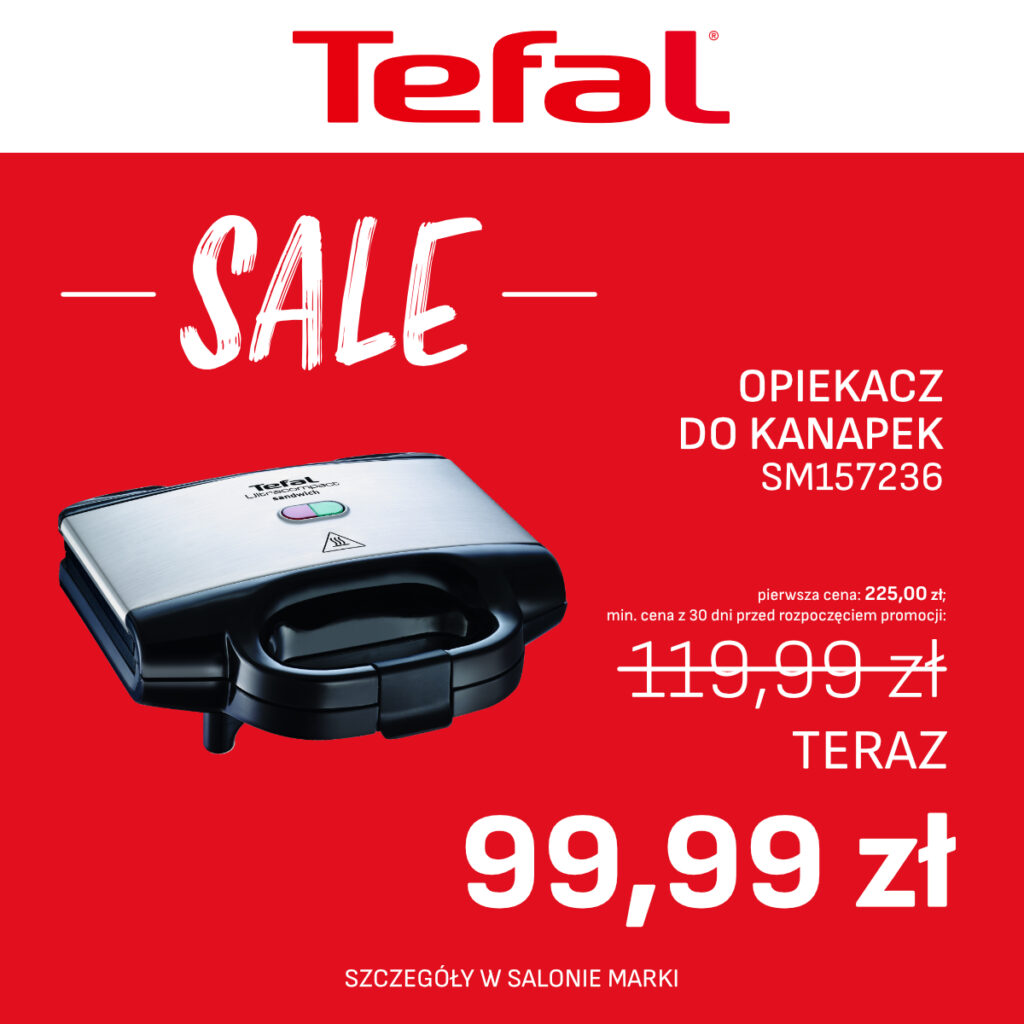 Opiekacz do&nbsp;kanapek za&nbsp;99,99zł z&nbsp;119,99zł