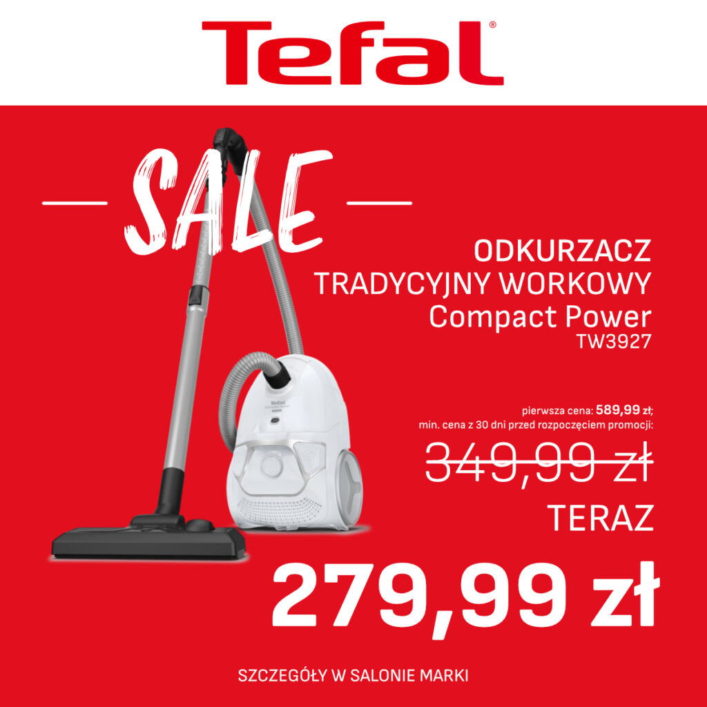 Odkurzacz tradycyjny workowy compact power za&nbsp;279,99zł