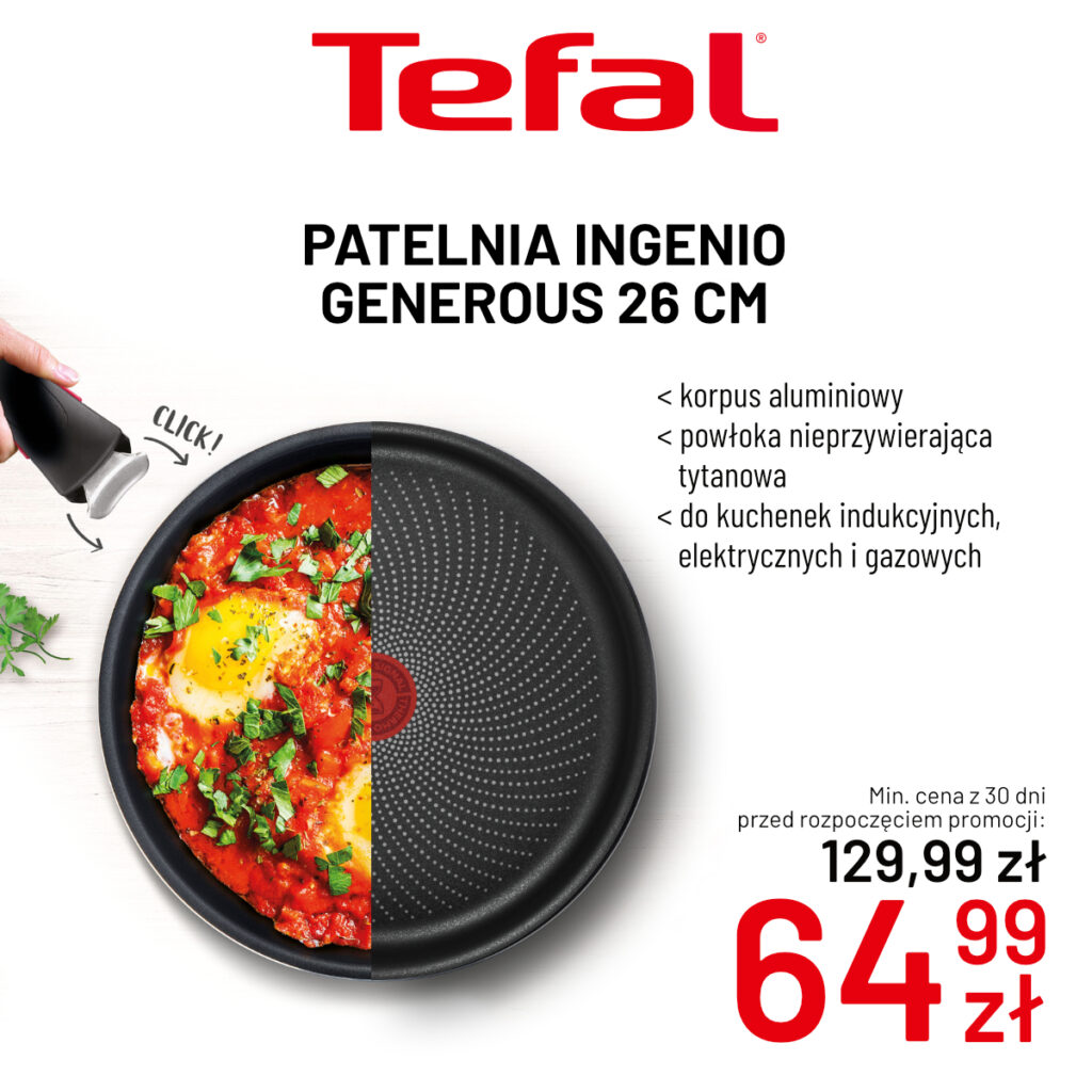 Patelnia INGENIO GENEROUS 26 cm za&nbsp;64,99 zł z&nbsp;129,99 zł