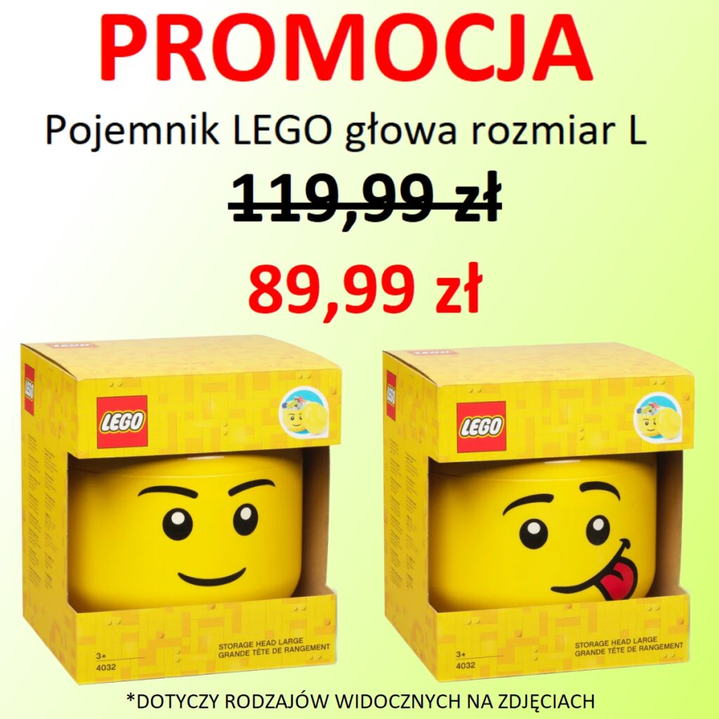Pojemnik głowa Lego rozmiar L za&nbsp;89,99zł