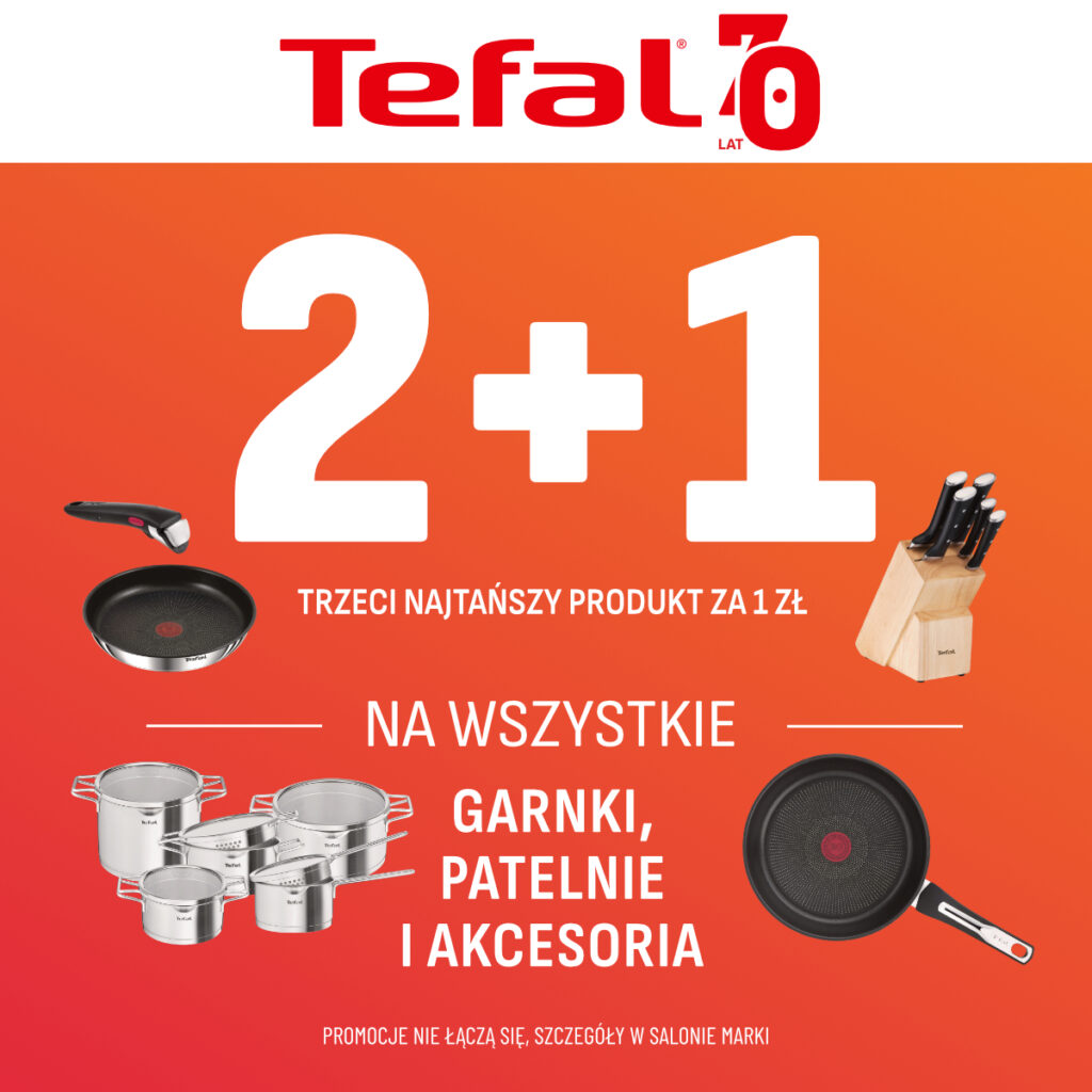 2 + 1 na&nbsp;wszystkie patelnie, garnki i&nbsp;akcesoria