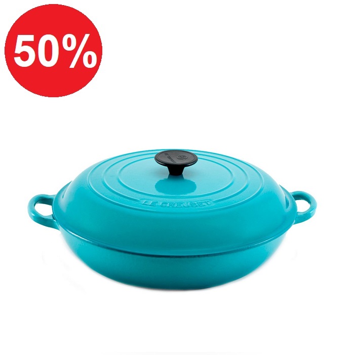 żeliwna brytfanna GOURMET PAN 30cm w&nbsp;kolorze KARAIBSKIM za&nbsp;764,50zł